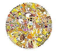 Norinoya 50PCS Giraffe Stickers for Laptop Skateboard,Water Bottles,Helmet,Decor Stickers for Birthday Children's Day Christmas Party Supply