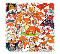 Norinoya 50PCS Stickers for Scrapbooking, Birthday Gift, Party Supply (Fox)