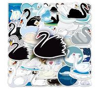 Norinoya 50PCS Swan Stickers for Scrapbooking, Birthday Gift, Party Supply