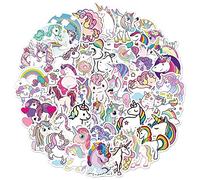 Norinoya 50PCS Unicorn Stickers for Kids Scrapbooking Stamping,Stickers for Party Favors Birthday Decorations Supplies for Girls Kids (Unicorn)
