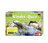 Noris 606011629 Children's Quiz Animals and Nature, Family Fun for Home or Travel, for 1-6 Players from 6 Years