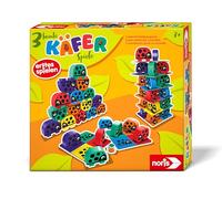 Noris 606012047-3 Colourful Beetle Games (Children's Game from 3 Years) - 36 Funny Beetle Building Blocks with 3 Game Ideas for Stacking, Building & Assigning Colours, Toy for Children