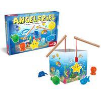 Noris 606041894 - Angelspiel - spannendes Kinderspiel mit bunten Kunststoff Fisc