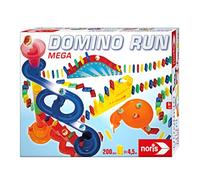 Noris 606062023 Domino Run Mega - Set of 200 Stones, Marbles, Marble Run and Other Accessories, from 3 Years