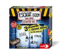 Noris 606102034 Escape Room Starter Set Families and Board Game for Adults, Includes 3 Cases, Turorial and Chrono Decoder, from 16 Years, Multi-Coloured