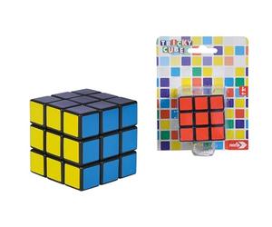 Noris 606131786 - Tricky Cube, the classic for promoting spatial thinking, for children from 6 years, white with colourful dots