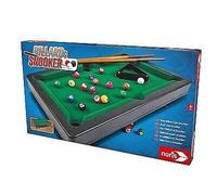 Noris 606167704 Pool Billiard & Snooker, includes 2 cues, 16 billiards and 17 snooker balls and triangle, suitable for children aged 4 and over