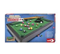Noris 606167704 Pool Billiard & Snooker, includes 2 cues, 16 billiards and 17 snooker balls and triangle, suitable for children aged 4 and over