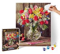 Noris Spiele Schipper Paint by Numbers - 609130790 A Greeting From The Cottage Garden, 40 x 50 cm Multi-Coloured