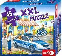 Noris XXL 606031792 Giant Puzzle on Strip with the Police with 45 Pieces Total Size: 64 x 44 cm for Children from 3 Years