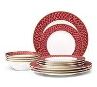 Noritake Crochet 12-Piece Dinnerware Set, Service for 4