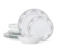 Noritake Sweet Leilani 12-Piece Set in Pink/White