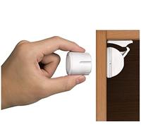 Norjews Child & Baby Safety Proof Magnetic Cupboard Locks (8 Locks & 2 Keys), Easy Install in Seconds, Invisible Child Safety Locks for Cabinets and Drawers, No Screws or Drilling, White