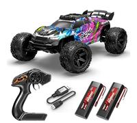 Norkbeng 1:8 Scale High Speed Remote Control Car, 50KM/H RC550 Motor, 2.4GHz Full Proportional Control, All Terrain Off Road RC Truck with Upgraded LED Lights, Racing Vehicle for Adults Boys