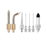 Norkmdi Car Grease Gun Needle Tip Kit, 7PCS Straight & Bent ＆ Rubber Tip Grease Joint Nipple Needle Nozzle Dispenser, Automotive Precision Greasing Injector Accessory, Universal for Vehicles