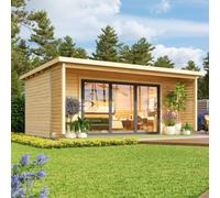 Norland Liverpool 3 - 5.5M X 3.0M - 44mm Wall Logs