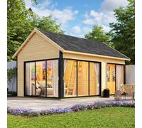 Norland Murano 3 - 3.9M X 5.75M - 44mm Wall Logs