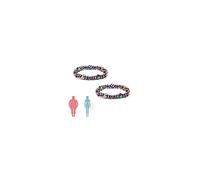 NORLSO 2 Pcs Lunula Electroactive Aurora Bangle Armelle Electroactive Auroras Bangle Color Stone Bracelet Anti-Swelling Black Obsidian Anklet for Women Men, no gemstone