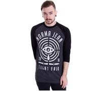 Norma Jean - Fight Fair Charcoal/Black - Longsleeve - grey - S - 60% Cotton, 40% Polyester,Jersey S