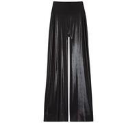 Norma Kamali Elephant Pearlescent Stretch-jersey Trousers - Black - S (UK8-10 / S)