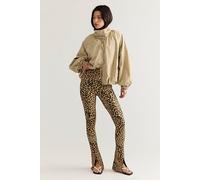 Norma Kamali Spat Leggings at Free People in Cheetah, Size: Medium - female