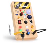 (Normal) Busy Board, Fine Motor Skills And Basic Life Skills Learning Wooden Handmade Sensory Activity Boards