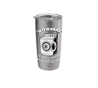 Normal is Just A Setting On A Washing Machine Weird Eyeball Stainless Steel Insulated Tumbler