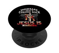 Normal Isn't Coming Back But Jesus Is Revealing Revelation PopSockets Adhesive PopGrip
