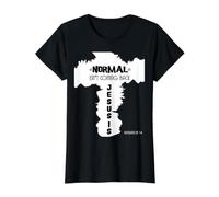 Normal Isn't Coming Back But Jesus is Revelation 14 Costume Value Graphic T-Shirt, Women, Black, M