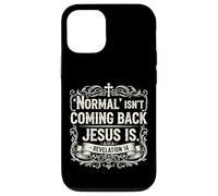 Normal Isn't Coming Back Jesus Is Book of Revelations Bible Case for iPhone 12/12 Pro