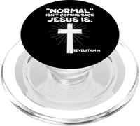 Normal Isn't Coming Back Jesus Is - Christian Jesus Cross PopSockets PopGrip for MagSafe