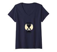 Normal Isn't Coming Back, Jesus is: Ready Or Not V-Neck T-Shirt, Women, Navy, XL