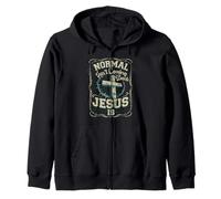 Normal Isn't Coming Back Jesus Is Religion Reveal Revelation Zip Hoodie