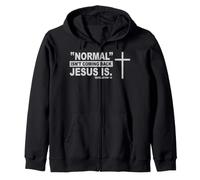Normal Isnt Coming Back Jesus Is Revelation Christian Quote Zip Hoodie