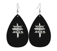Normal Isn'T Coming Back Jesus Is Women Dangle Earrings Fashion Drop Earrings Novelty Earring For Multiple Piercings Vacation Wedding