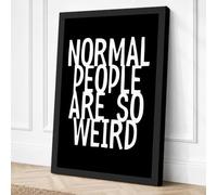 Normal People Are So Weird Canvas Wall Art Print 36x24 Inch (91 x 61 cm)
