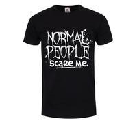 Normal People Scare Me Mens Black T-Shirt