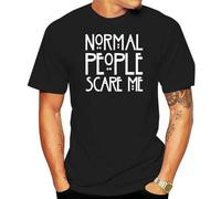 Normal People Scare Me Men's T Shirt Black L