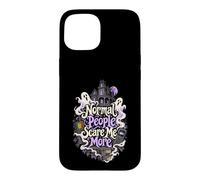 Normal People Scare Me More Funny Ghost Hunter Paranormal Case for iPhone 15