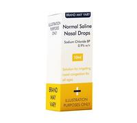 Normal Saline Nasal Drops, 10ml, Sodium Chloride BP 0.9% w/v