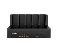 (Normal Version, US Plug) 5-Bay SATA Hard Drive Docking Station 2.5"3.5" SSD HDD External Duplicator LED Screen Hard Drive Enclosure Case