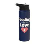 Normalize Breastfeeding Fed is Best Nursing Support Stainless Steel Insulated Water Bottle
