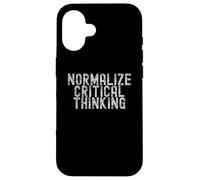 Normalize Critical Thinking Libertarian Apparel Case for iPhone 16