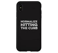 Normalize Hitting The Curb Bad Driver Funny Meme Gen Z Joke Case for iPhone XS Max