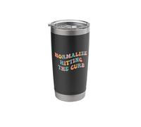 Normalize Hitting The Curb Gen Z Meme Funny Joke Bad Driver Stainless Steel Insulated Tumbler