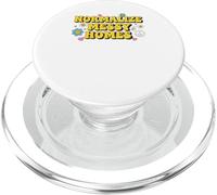 Normalize Messy Homes Retro Groovy Chaos Vibes PopSockets PopGrip for MagSafe