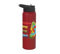 Normalize Minds of All Kinds Colorful Autism Awareness Stainless Steel Insulated Water Bottle