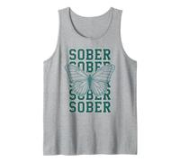 Normalize Sober Butterfly Sobriety Matters AA Support Tank Top