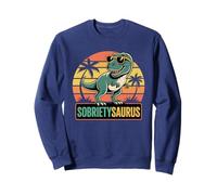 Normalize SOBRIETY SAURUS T-Rex My Sober AA Mode On Est 2025 Sweatshirt
