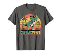 Normalize Sobriety Saurus T-Rex My Sober AA Mode On Est 2025 T-Shirt
